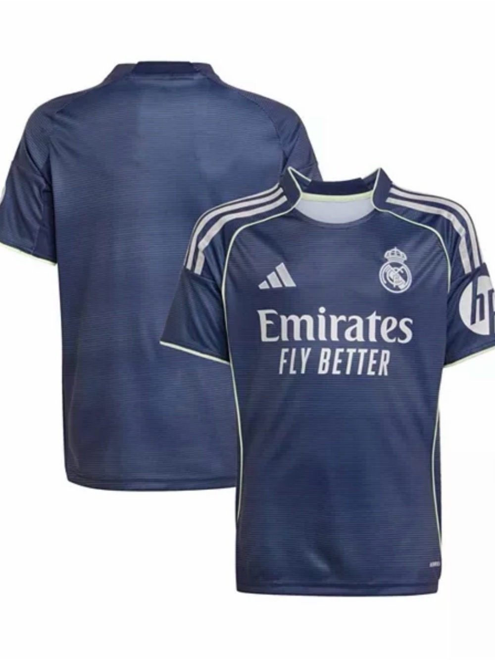 adidas Navy Real Madrid Kids Training Jersey with White Accents
